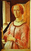Sandro Botticelli Portrait of a Lady France oil painting artist